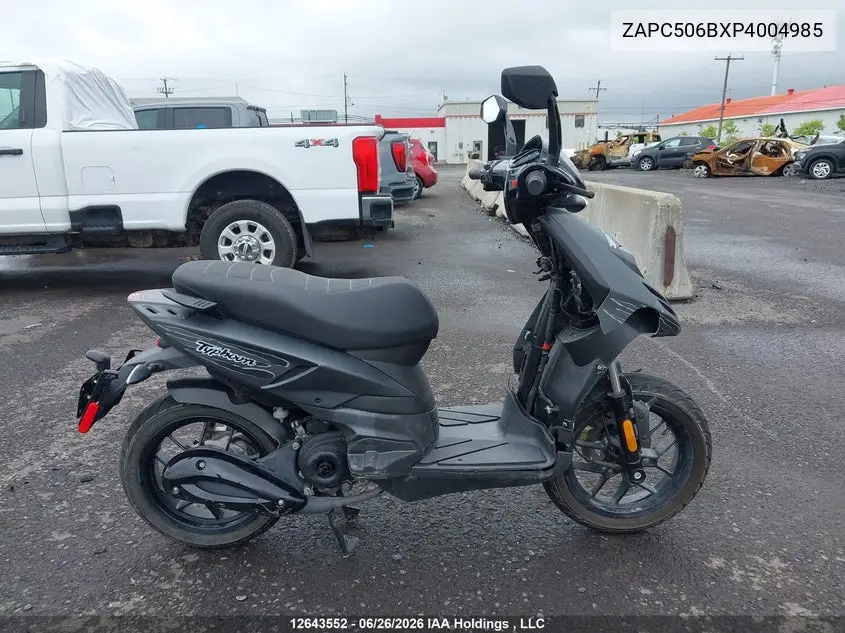 2023 Piaggio Typhoon VIN: ZAPC506BXP4004985 Lot: 12643552
