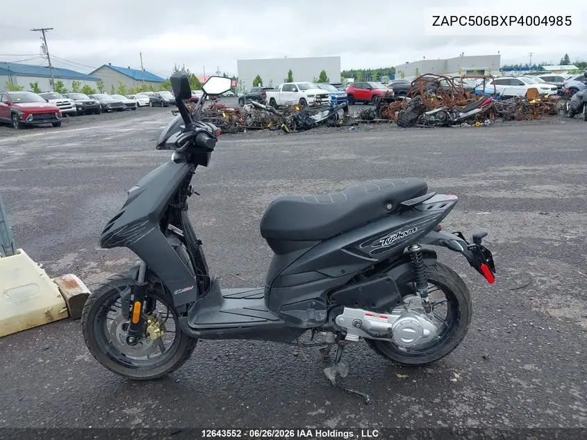 2023 Piaggio Typhoon VIN: ZAPC506BXP4004985 Lot: 12643552