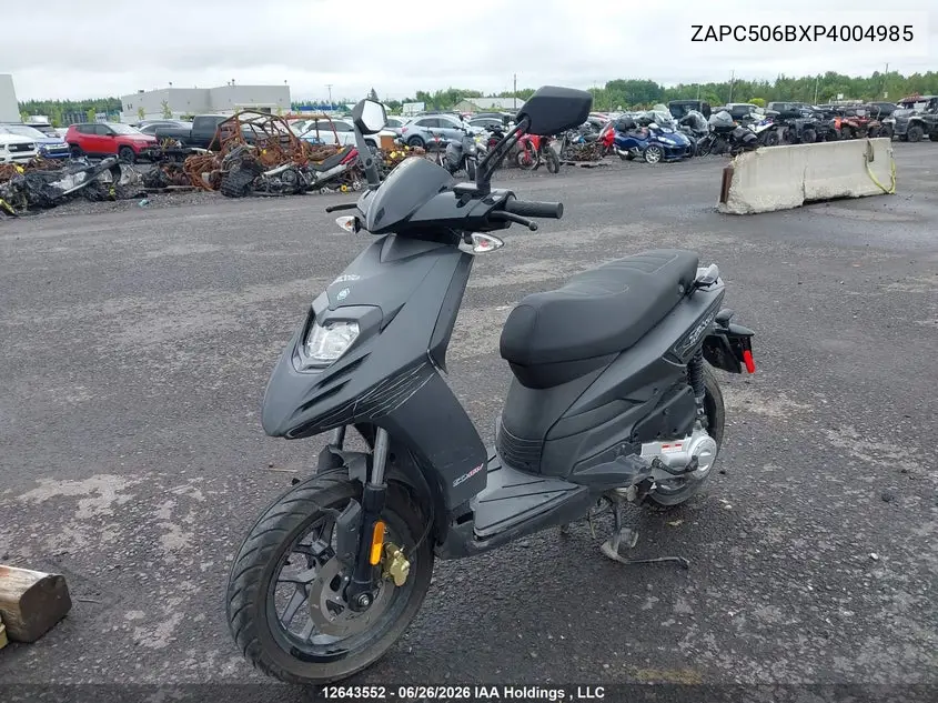 2023 Piaggio Typhoon VIN: ZAPC506BXP4004985 Lot: 12643552