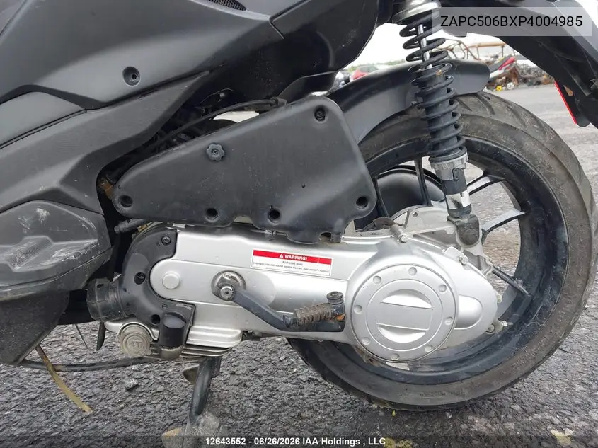 2023 Piaggio Typhoon VIN: ZAPC506BXP4004985 Lot: 12643552