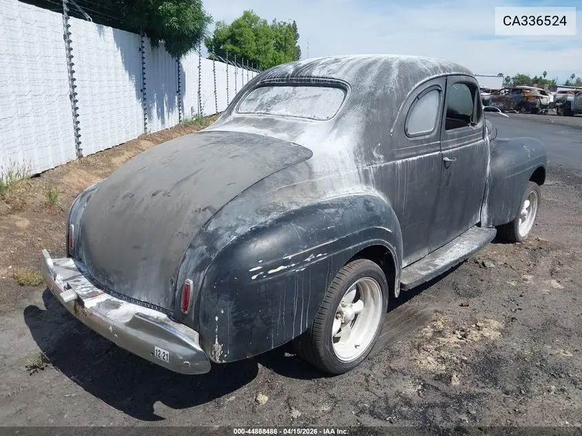 1940 Plymouth Coupe VIN: CA336524 Lot: 44868486