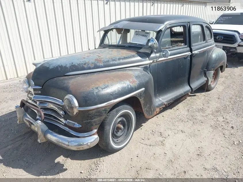 1948 Plymouth 4 Door Sedan VIN: 11863906 Lot: 45134881