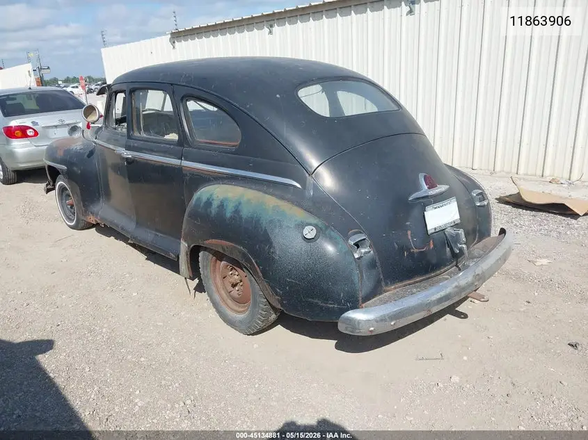 1948 Plymouth 4 Door Sedan VIN: 11863906 Lot: 45134881