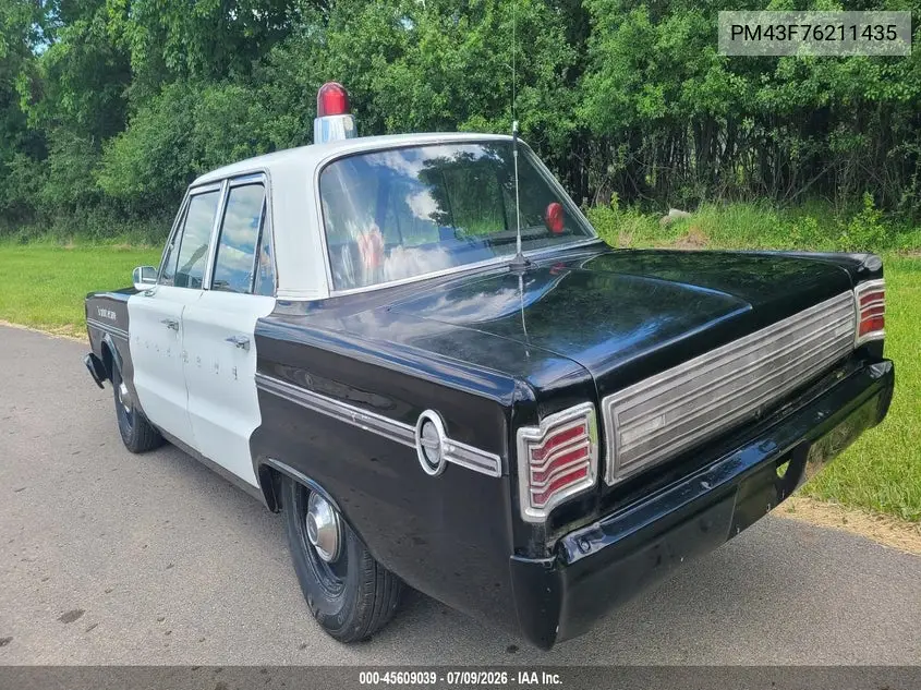 1967 Plymouth 4 Door Sedan VIN: PM43F76211435 Lot: 45609039