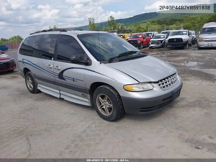 2000 Plymouth Grand Voyager Se VIN: 2P4GP44R7YR591838 Lot: 45363110