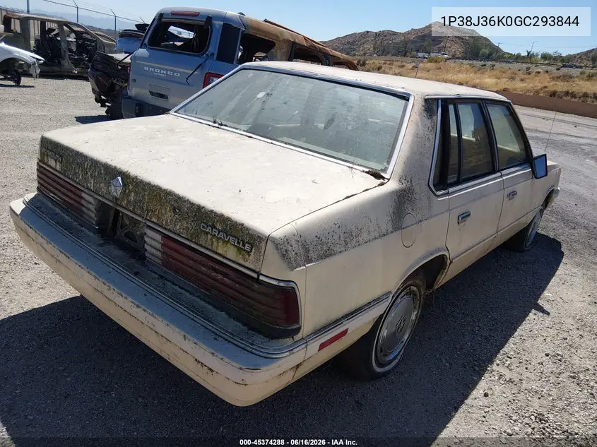 1986 Plymouth Caravelle VIN: 1P3BJ36K0GC293844 Lot: 45374288