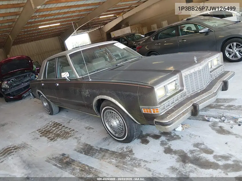 1988 Plymouth Gran Fury Caravelle VIN: 1P3BB26P7JW126499 Lot: 45263889