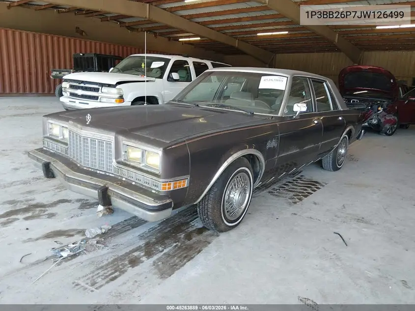 1988 Plymouth Gran Fury Caravelle VIN: 1P3BB26P7JW126499 Lot: 45263889