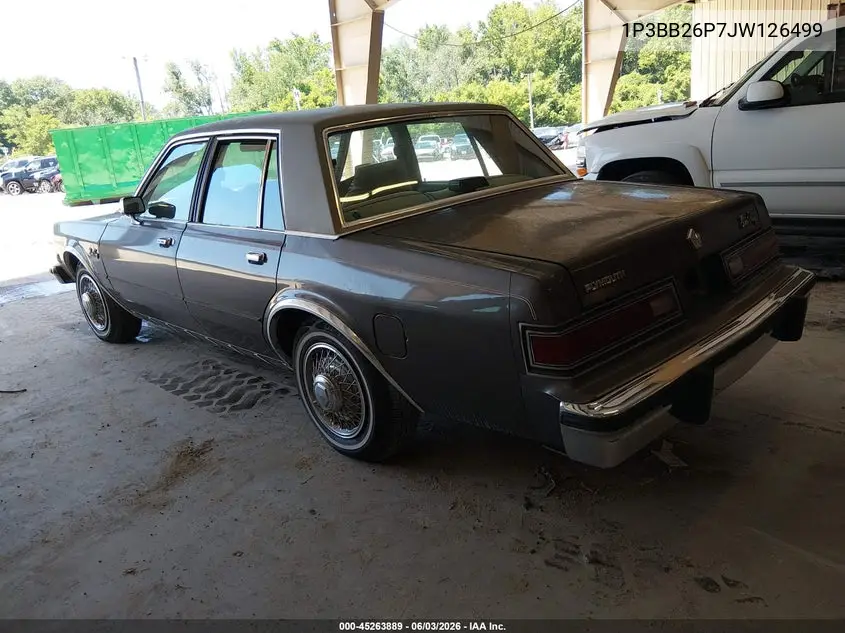 1988 Plymouth Gran Fury Caravelle VIN: 1P3BB26P7JW126499 Lot: 45263889