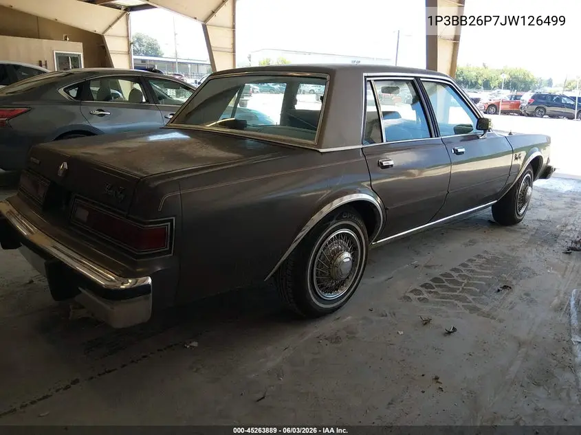 1988 Plymouth Gran Fury Caravelle VIN: 1P3BB26P7JW126499 Lot: 45263889