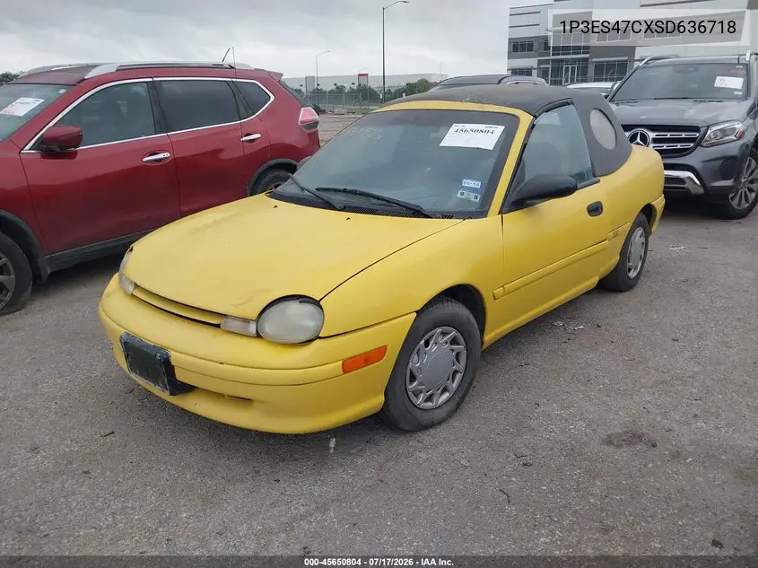 1995 Dodge Neon VIN: 1B3ES27C2SD584488 Lot: 45650804