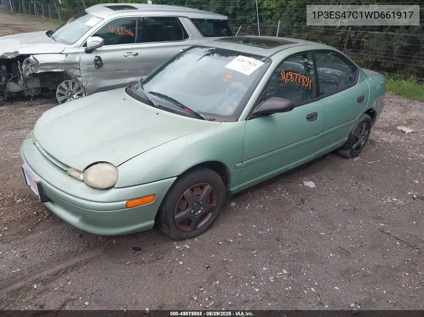 1998 Plymouth Neon Competition/Highline VIN: 1P3ES47C1WD661917 Lot: 45515507