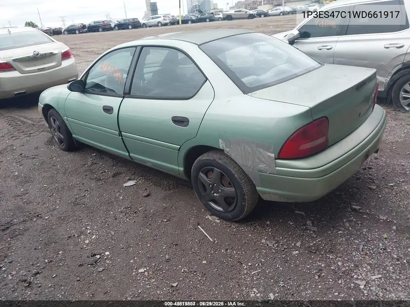 1998 Plymouth Neon Competition/Highline VIN: 1P3ES47C1WD661917 Lot: 45515507