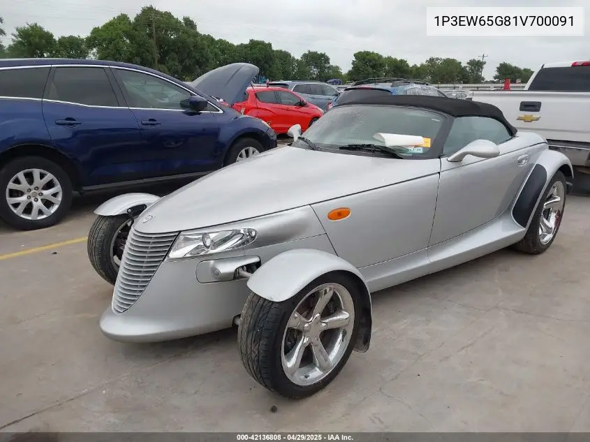 2001 Plymouth Prowler VIN: 1P3EW65G81V700091 Lot: 42136808