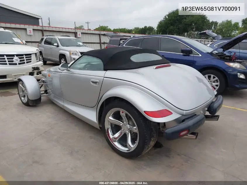 2001 Plymouth Prowler VIN: 1P3EW65G81V700091 Lot: 42136808