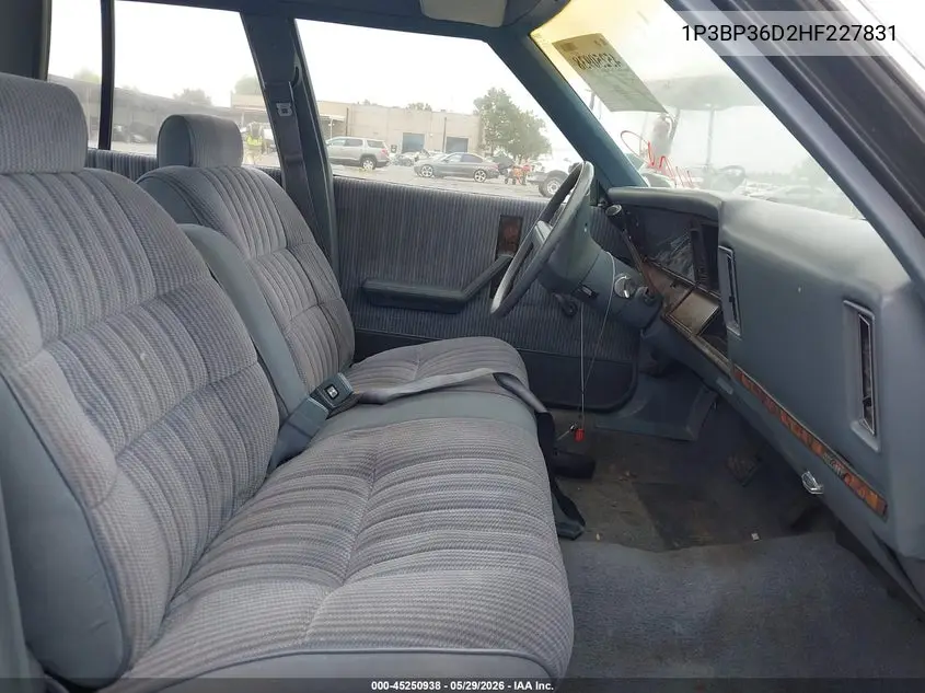 1987 Plymouth Reliant Le VIN: 1P3BP36D2HF227831 Lot: 45250938