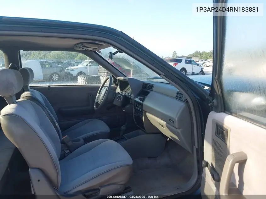 1994 Plymouth Sundance VIN: 1P3AP24D4RN183881 Lot: 44928387