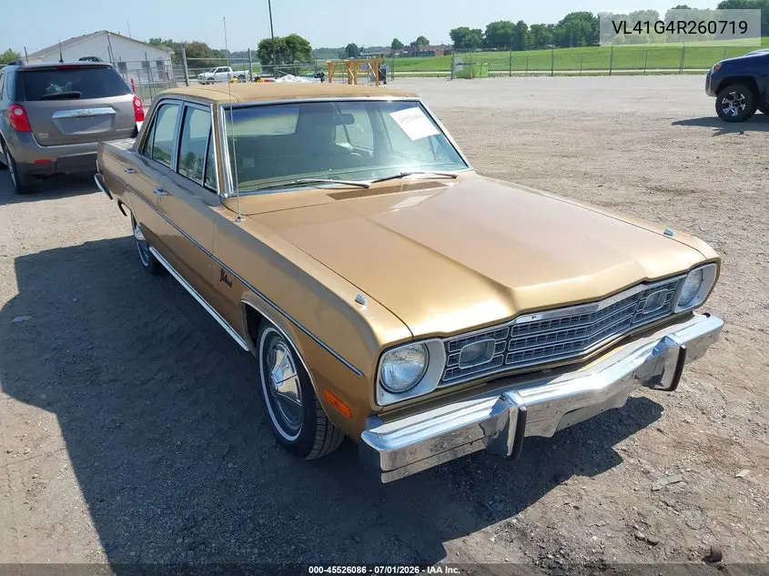 1974 Plymouth Valiant VIN: VL41G4R260719 Lot: 45526086