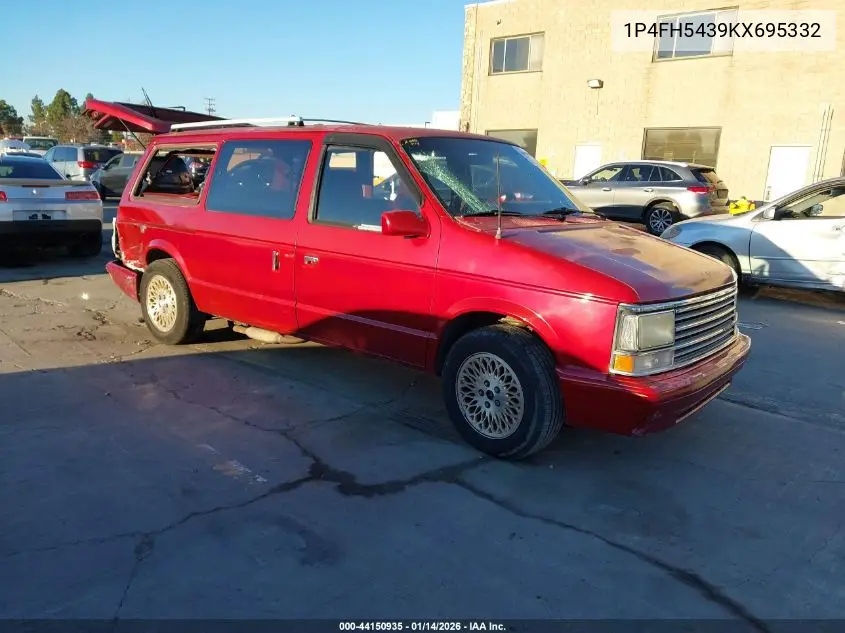 1989 Plymouth Grand Voyager Le VIN: 1P4FH5439KX695332 Lot: 44150935