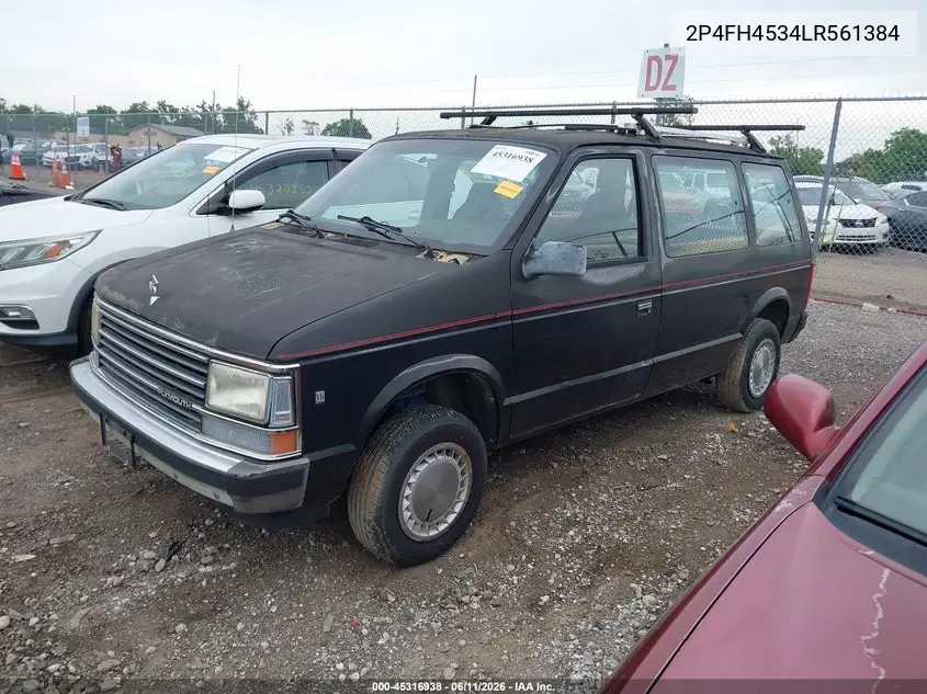 1990 Plymouth Voyager Se VIN: 2P4FH4534LR561384 Lot: 45316938