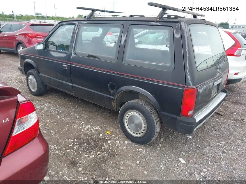 1990 Plymouth Voyager Se VIN: 2P4FH4534LR561384 Lot: 45316938