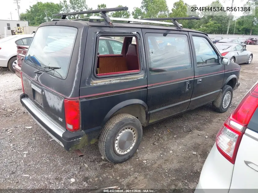 1990 Plymouth Voyager Se VIN: 2P4FH4534LR561384 Lot: 45316938