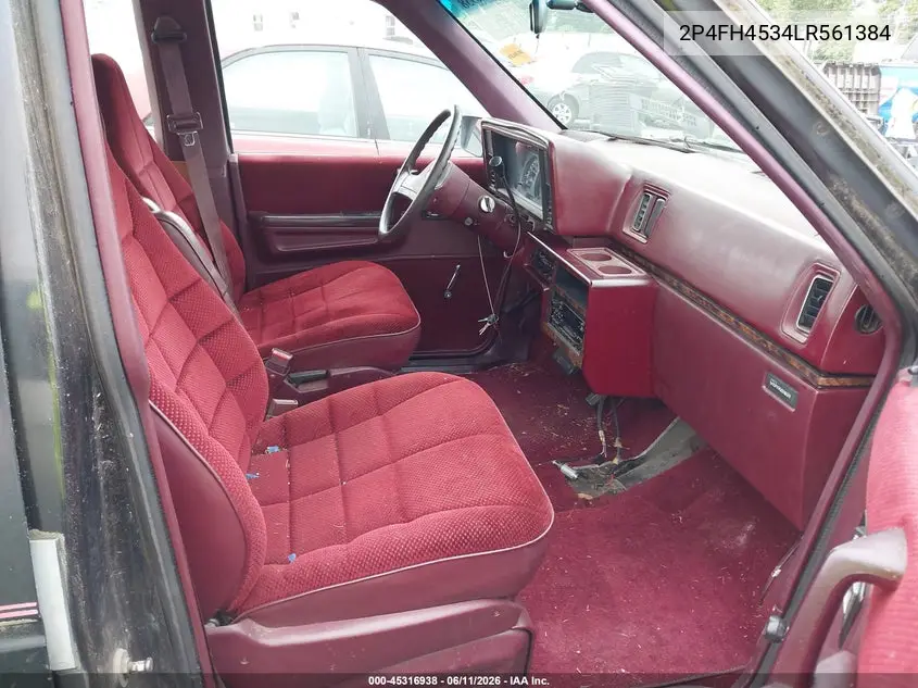1990 Plymouth Voyager Se VIN: 2P4FH4534LR561384 Lot: 45316938