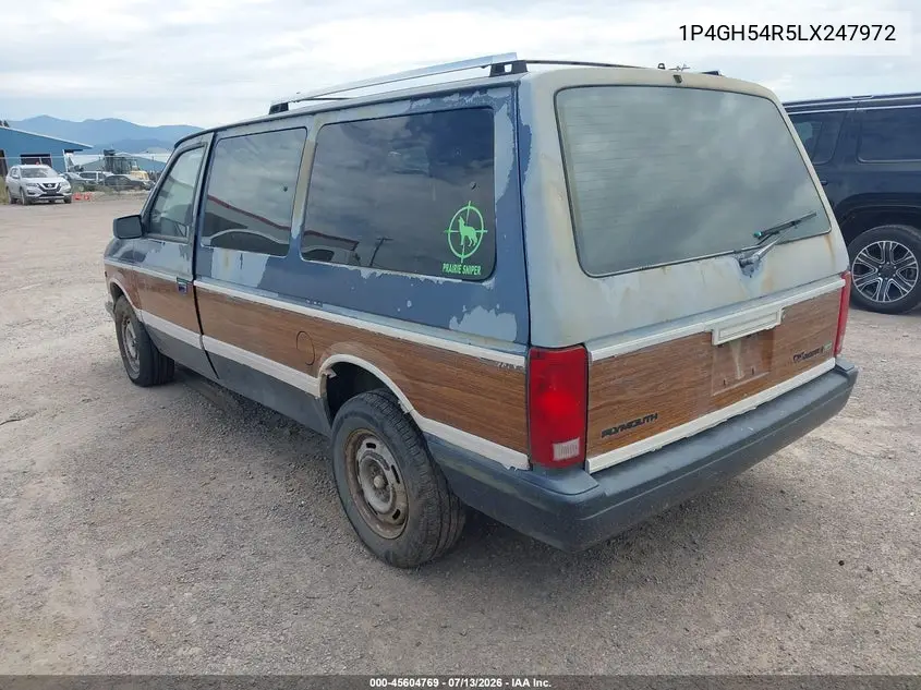 1990 Plymouth Grand Voyager Le VIN: 1P4GH54R5LX247972 Lot: 45604769