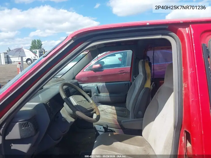 1992 Plymouth Voyager VIN: 2P4GH25K7NR701236 Lot: 45217683