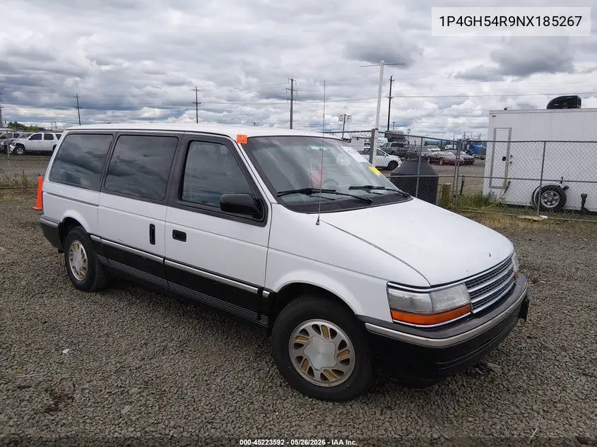 1992 Plymouth Grand Voyager Le VIN: 1P4GH54R9NX185267 Lot: 45223592