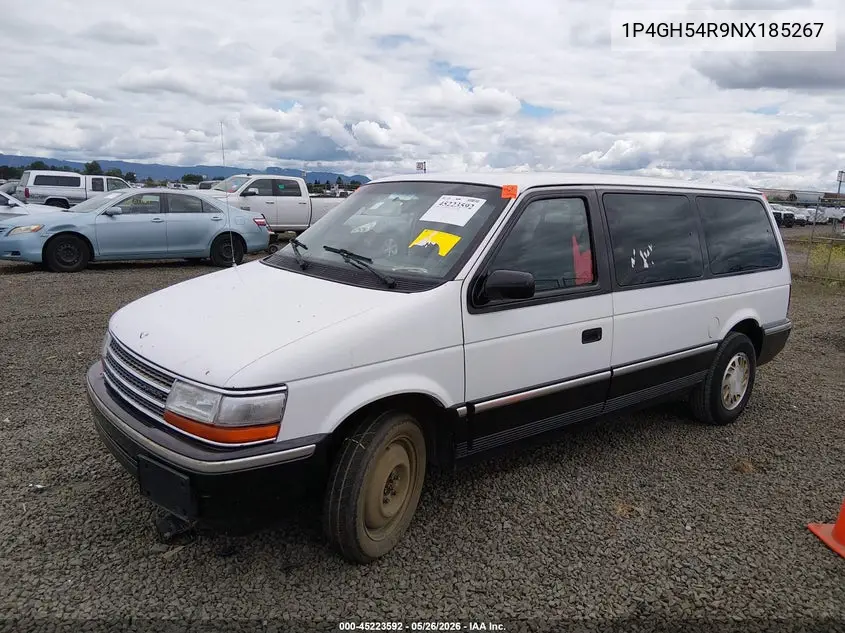1992 Plymouth Grand Voyager Le VIN: 1P4GH54R9NX185267 Lot: 45223592