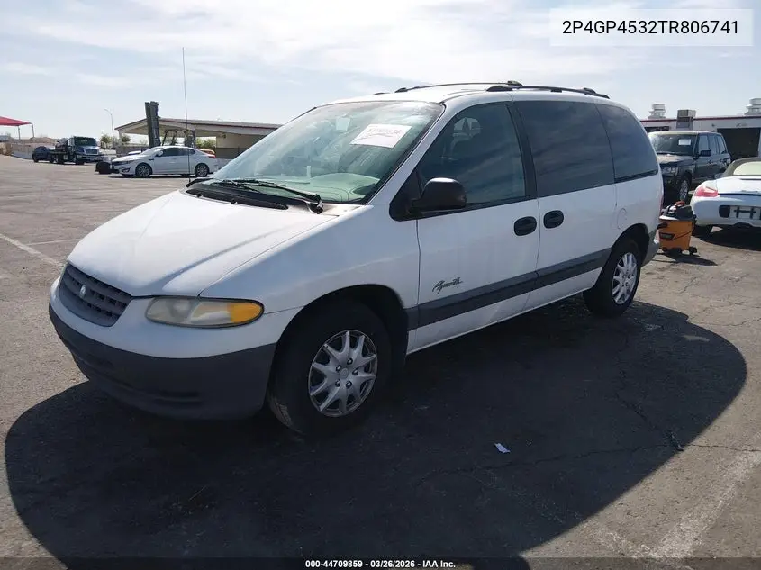 1996 Plymouth Voyager Se VIN: 2P4GP4532TR806741 Lot: 44709859