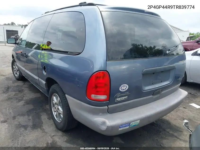1996 Plymouth Grand Voyager Se VIN: 2P4GP44R9TR839774 Lot: 45346064