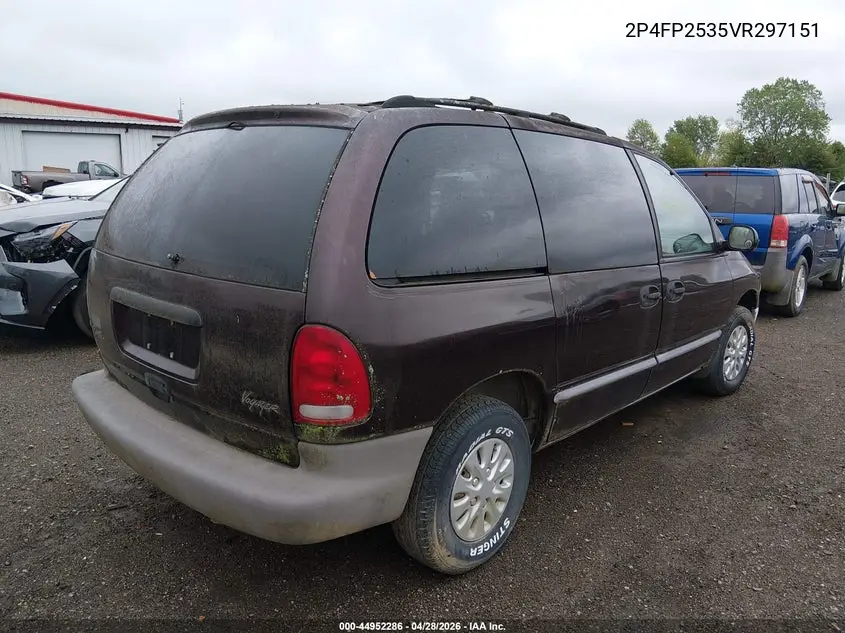 1997 Plymouth Voyager VIN: 2P4FP2535VR297151 Lot: 44952286