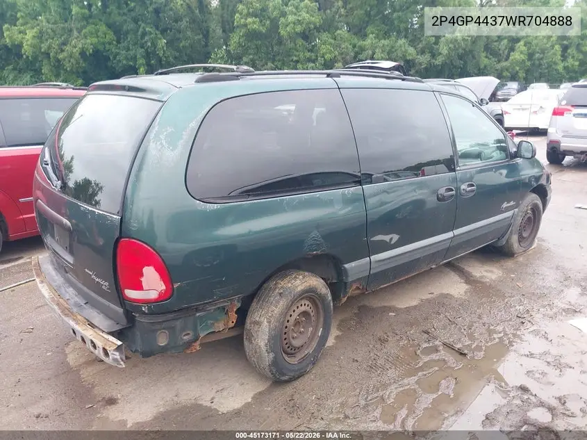 1998 Plymouth Grand Voyager Se VIN: 2P4GP4437WR704888 Lot: 45173171