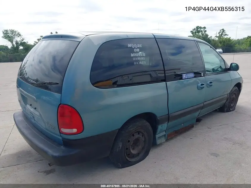 1999 Plymouth Grand Voyager Se VIN: 1P4GP44G4XB556315 Lot: 45157985