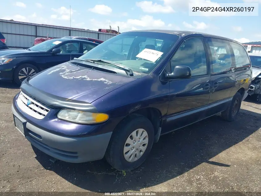 1999 Plymouth Grand Voyager VIN: 2P4GP24G4XR260197 Lot: 45223671