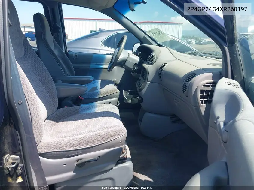 1999 Plymouth Grand Voyager VIN: 2P4GP24G4XR260197 Lot: 45223671