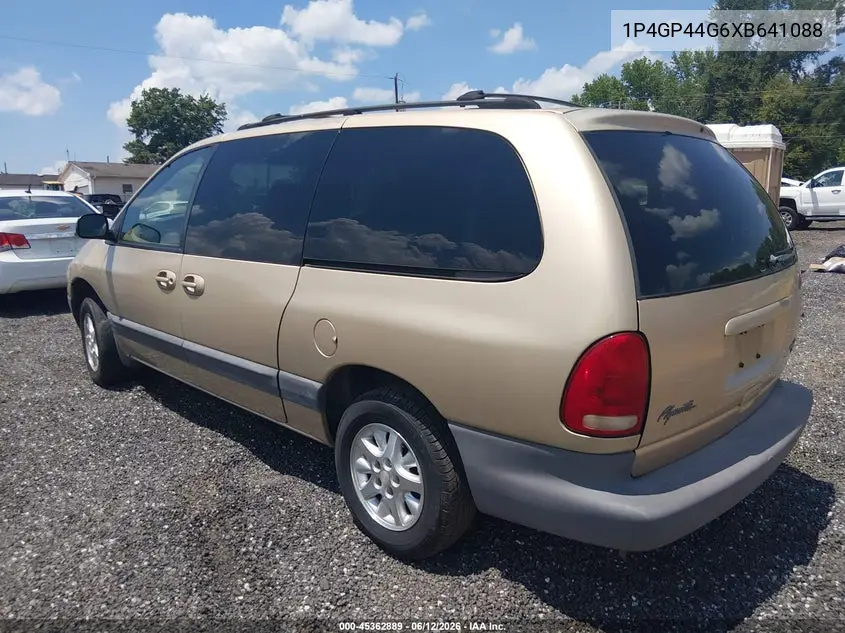 1999 Plymouth Grand Voyager Se VIN: 1P4GP44G6XB641088 Lot: 45362889