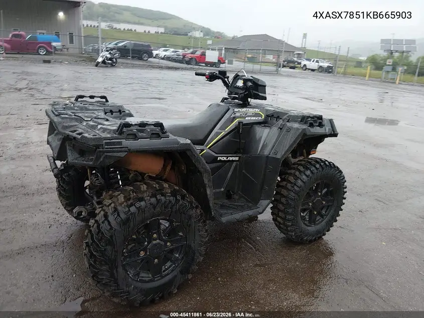 2019 Polaris Sportsman 850 Sp Premium VIN: 4XASXZ851KB665903 Lot: 45411861