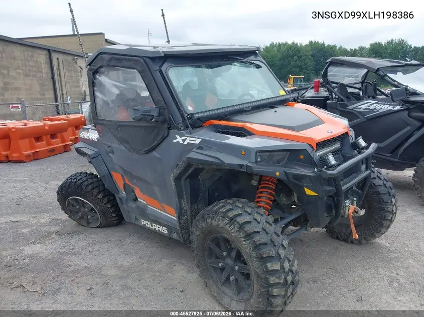 2020 Polaris General Xp 1000 Deluxe VIN: 3NSGXD99XLH198386 Lot: 45527925