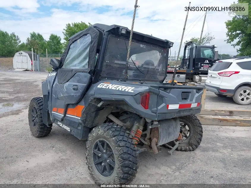 2020 Polaris General Xp 1000 Deluxe VIN: 3NSGXD99XLH198386 Lot: 45527925