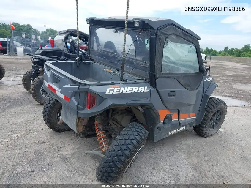 2020 Polaris General Xp 1000 Deluxe VIN: 3NSGXD99XLH198386 Lot: 45527925