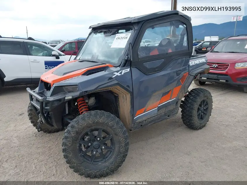 2020 Polaris General Xp 1000 Deluxe VIN: 3NSGXD99XLH193995 Lot: 45626518