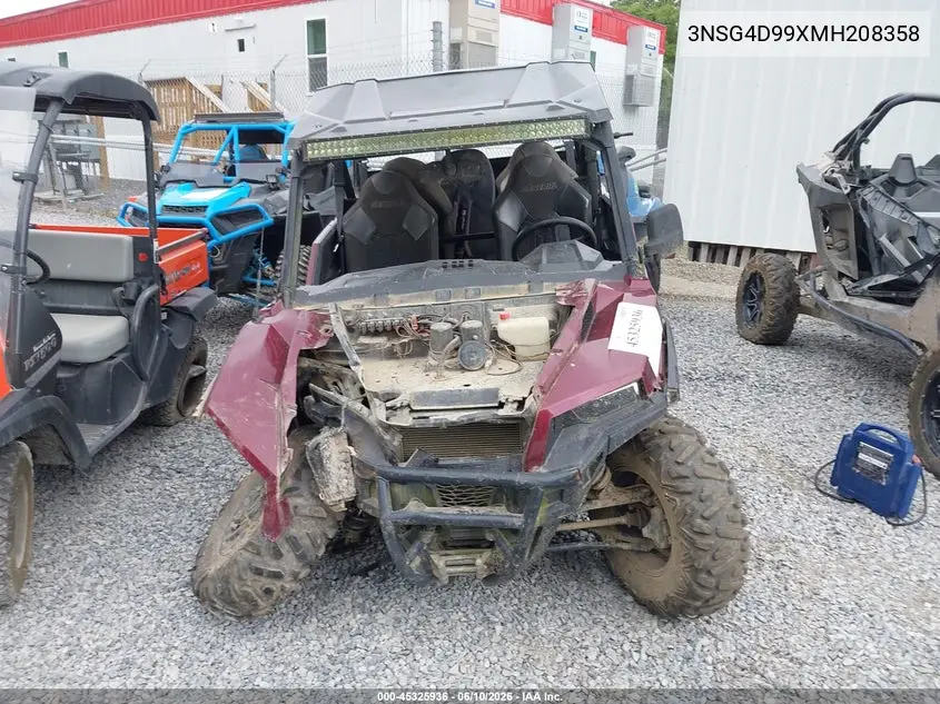 2021 Polaris General 4 1000 Deluxe VIN: 3NSG4D99XMH208358 Lot: 45325936