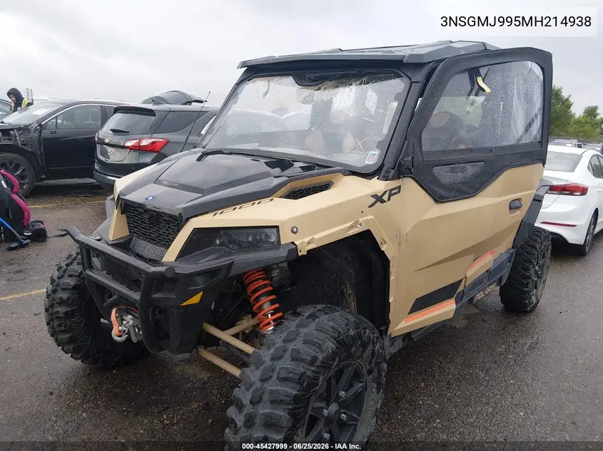 2021 Polaris General Xp 4 1000 Deluxe Ride Command VIN: 3NSGMJ995MH214938 Lot: 45427999