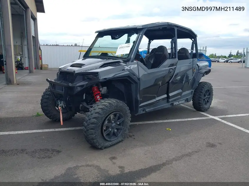 2021 Polaris General Xp 4 1000 Deluxe VIN: 3NSGMD997MH211489 Lot: 45522300