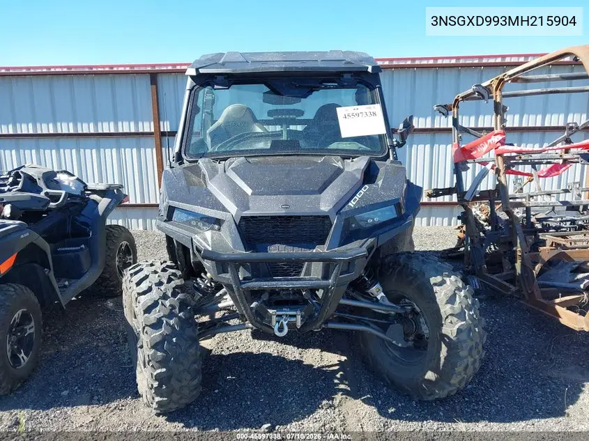 2021 Polaris General Xp 1000 Deluxe VIN: 3NSGXD993MH215904 Lot: 45597338