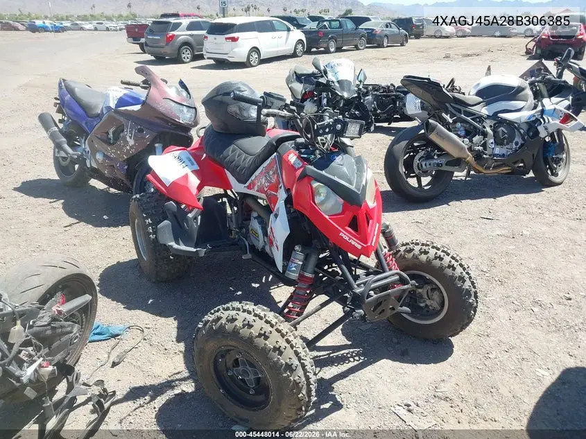 2008 Polaris Outlaw 450/S VIN: 4XAGJ45A28B306385 Lot: 45448014