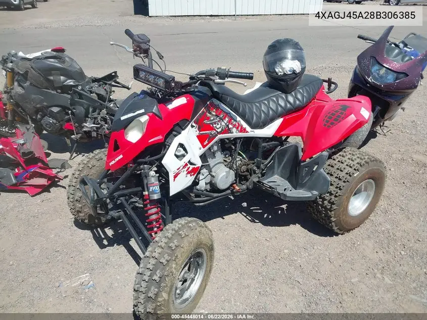 2008 Polaris Outlaw 450/S VIN: 4XAGJ45A28B306385 Lot: 45448014